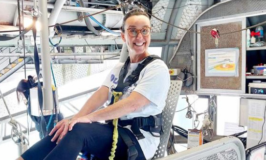 Whānau Āwhina Plunket CE Fiona Kingsford ready to bungy jump Whānau Āwhina Plunket CE Fiona Kingsford ready to bungy jump